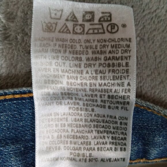 Levis 569 Jeans Men 37x31, Tag 36x32  Blue Denim Loose Straight 100% Cotton - Picture 11 of 12